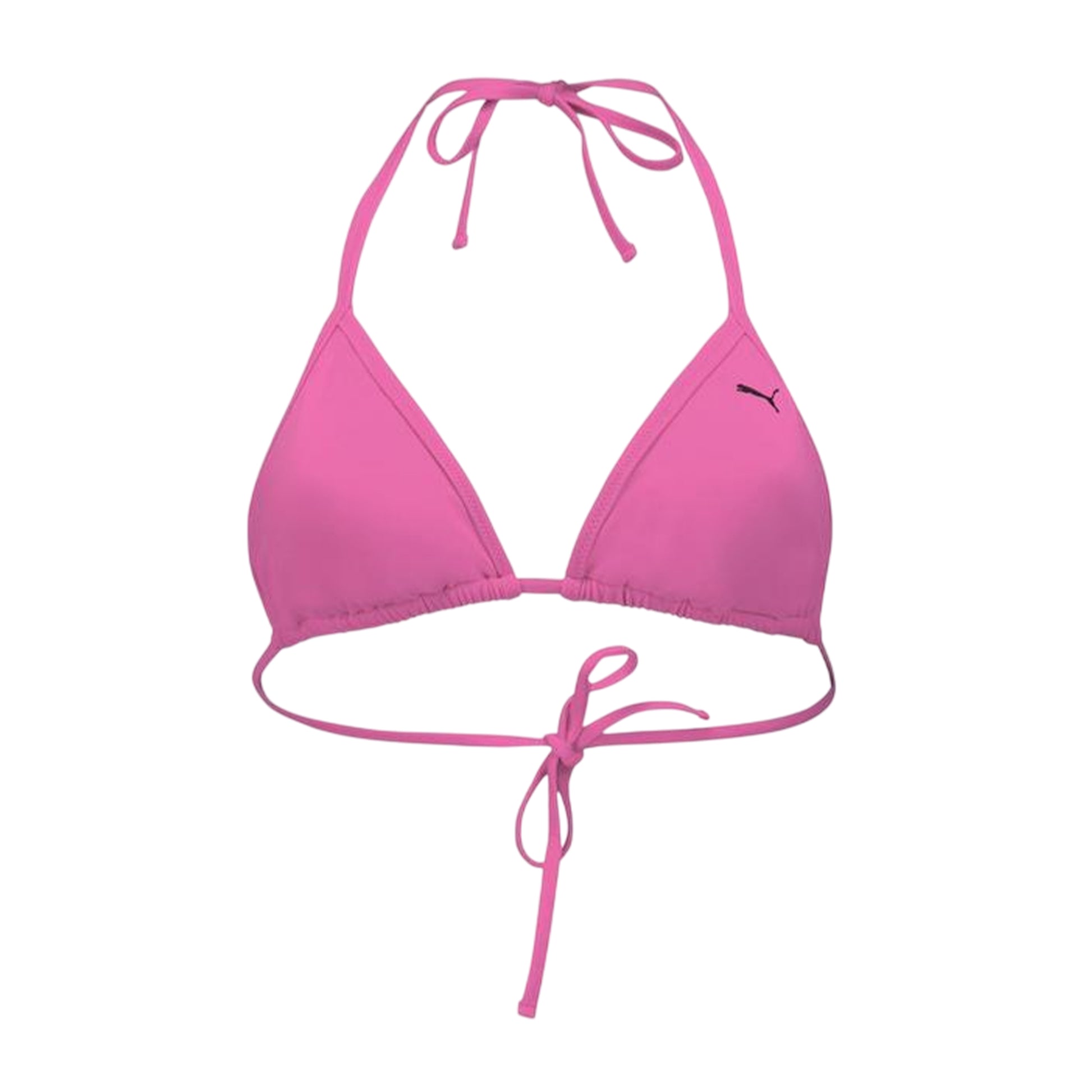 Fluorescent Pink - Front - Puma Womens-Ladies Tri-Fold Triangle Cups Bikini Top