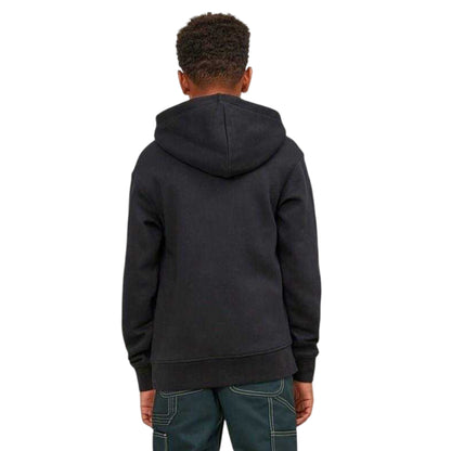 Black - Back - Jack And Jones Boys Jorvester Hoodie