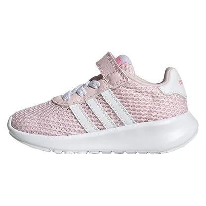 Pink-White - Back - Adidas Childrens-Kids Lite Racer 3.0 Trainers