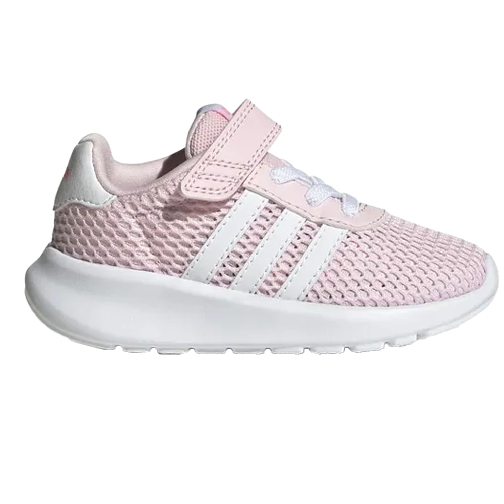 Pink-White - Side - Adidas Childrens-Kids Lite Racer 3.0 Trainers