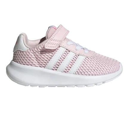 Pink-White - Side - Adidas Childrens-Kids Lite Racer 3.0 Trainers