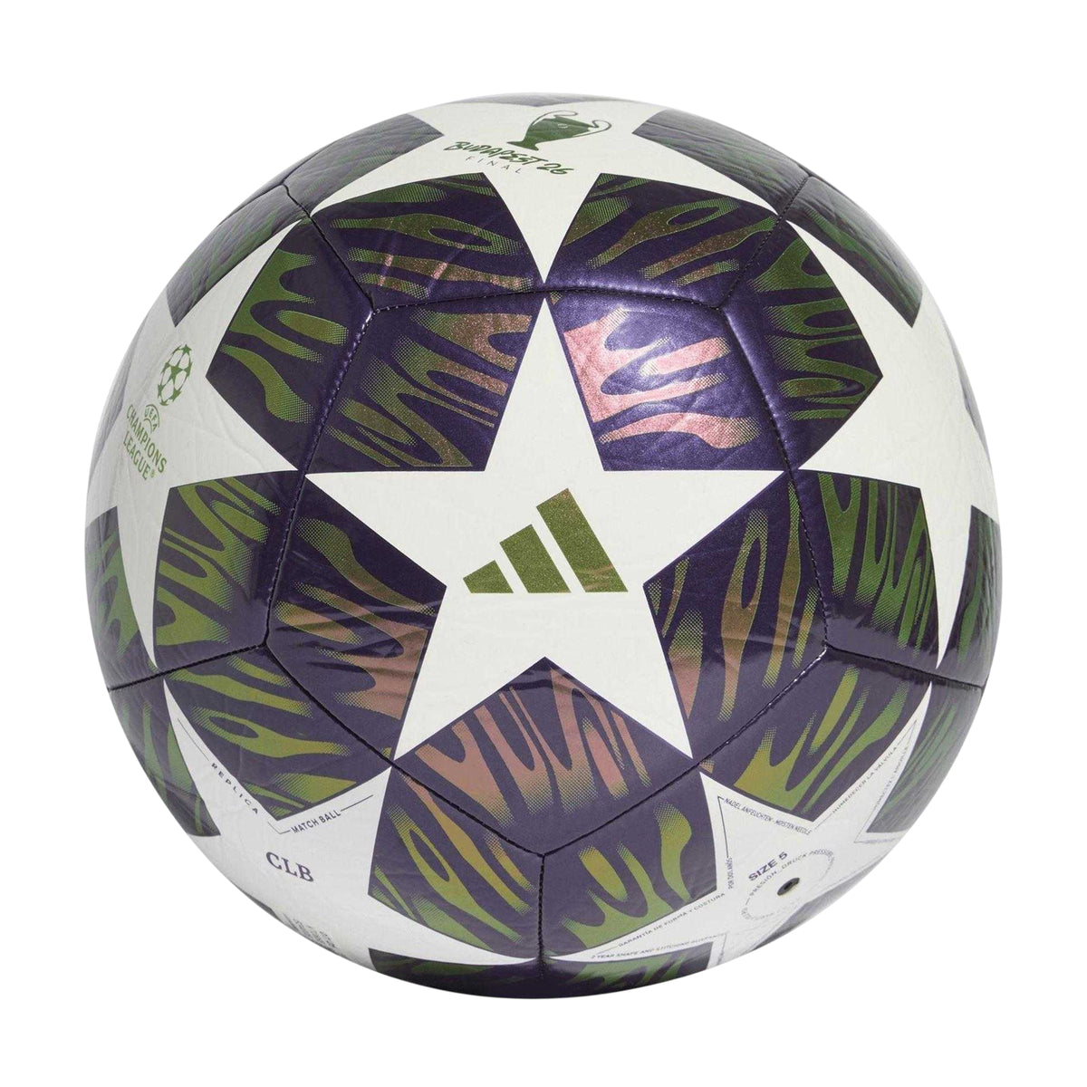 Purple-White - Front - Adidas Glider Football
