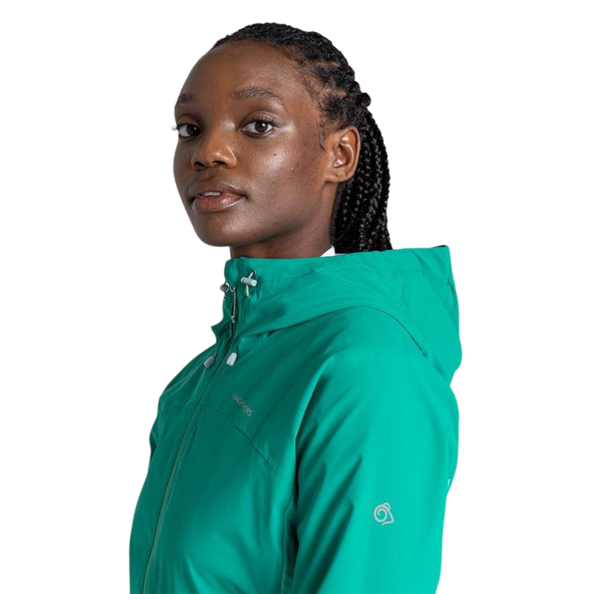 Mystical-Ocean-Luna - Back - Craghoppers Womens-Ladies Jamila Colour Block Funnel Neck Windbreaker