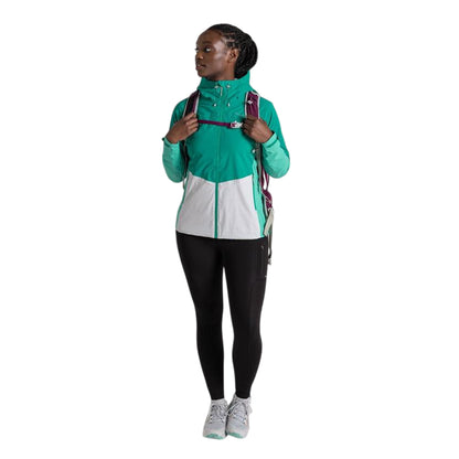 Mystical-Ocean-Luna - Side - Craghoppers Womens-Ladies Jamila Colour Block Funnel Neck Windbreaker