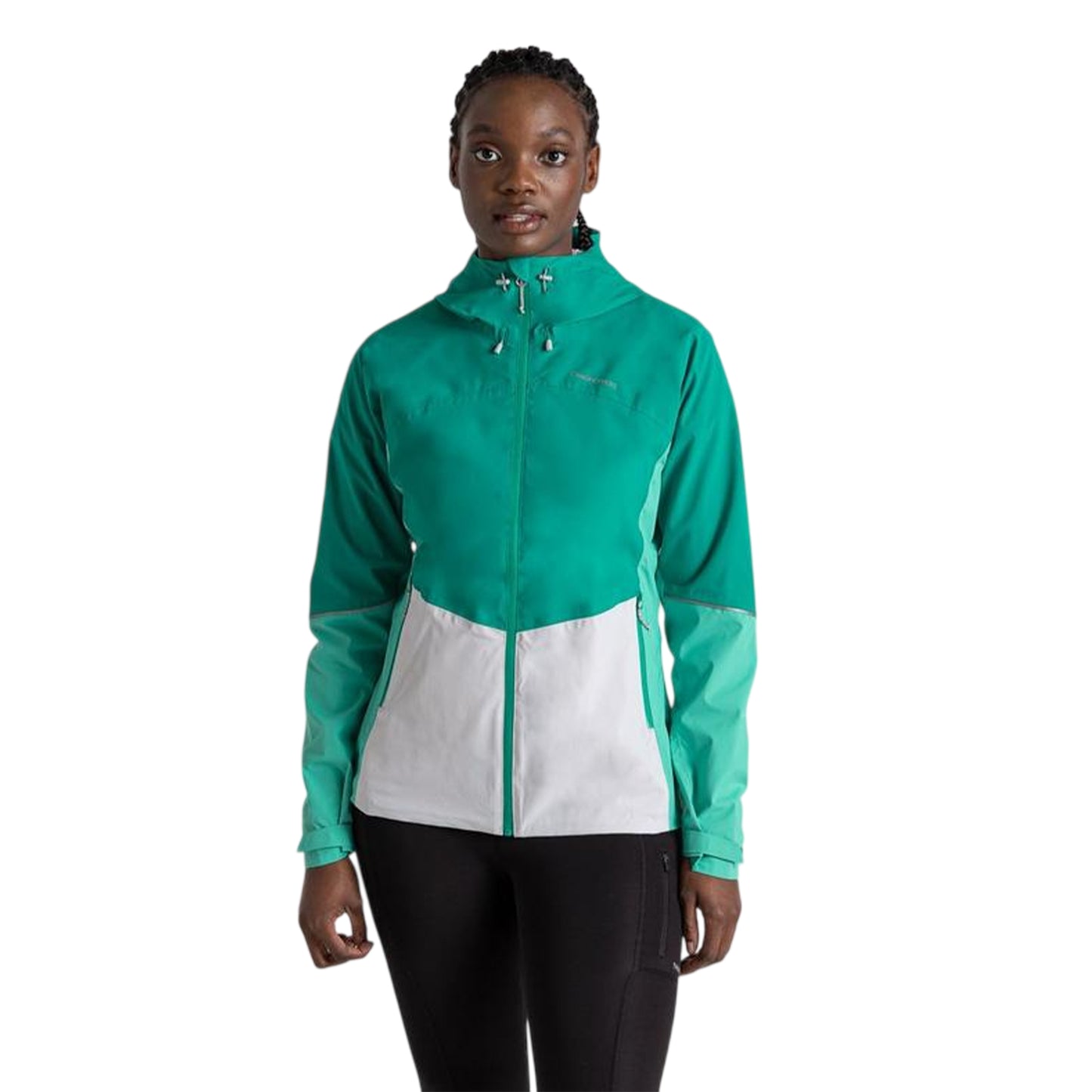 Mystical-Ocean-Luna - Front - Craghoppers Womens-Ladies Jamila Colour Block Funnel Neck Windbreaker
