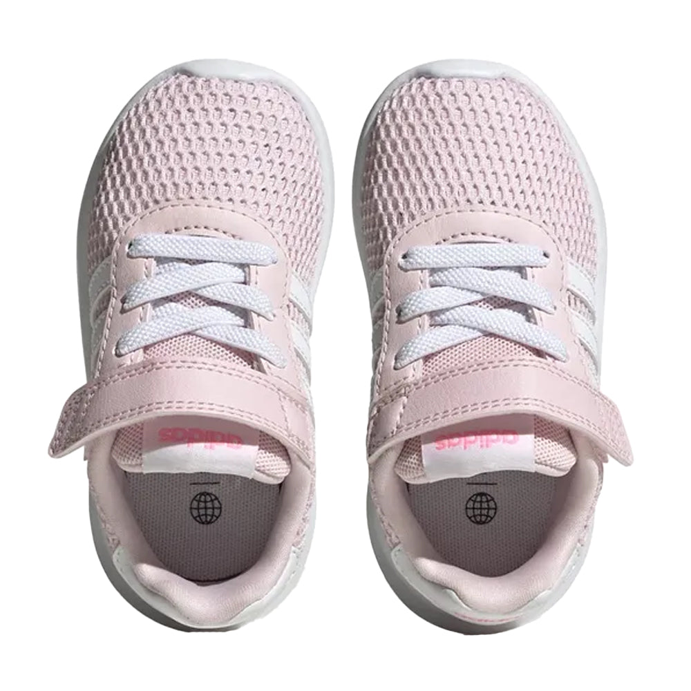Pink-White - Front - Adidas Childrens-Kids Lite Racer 3.0 Trainers
