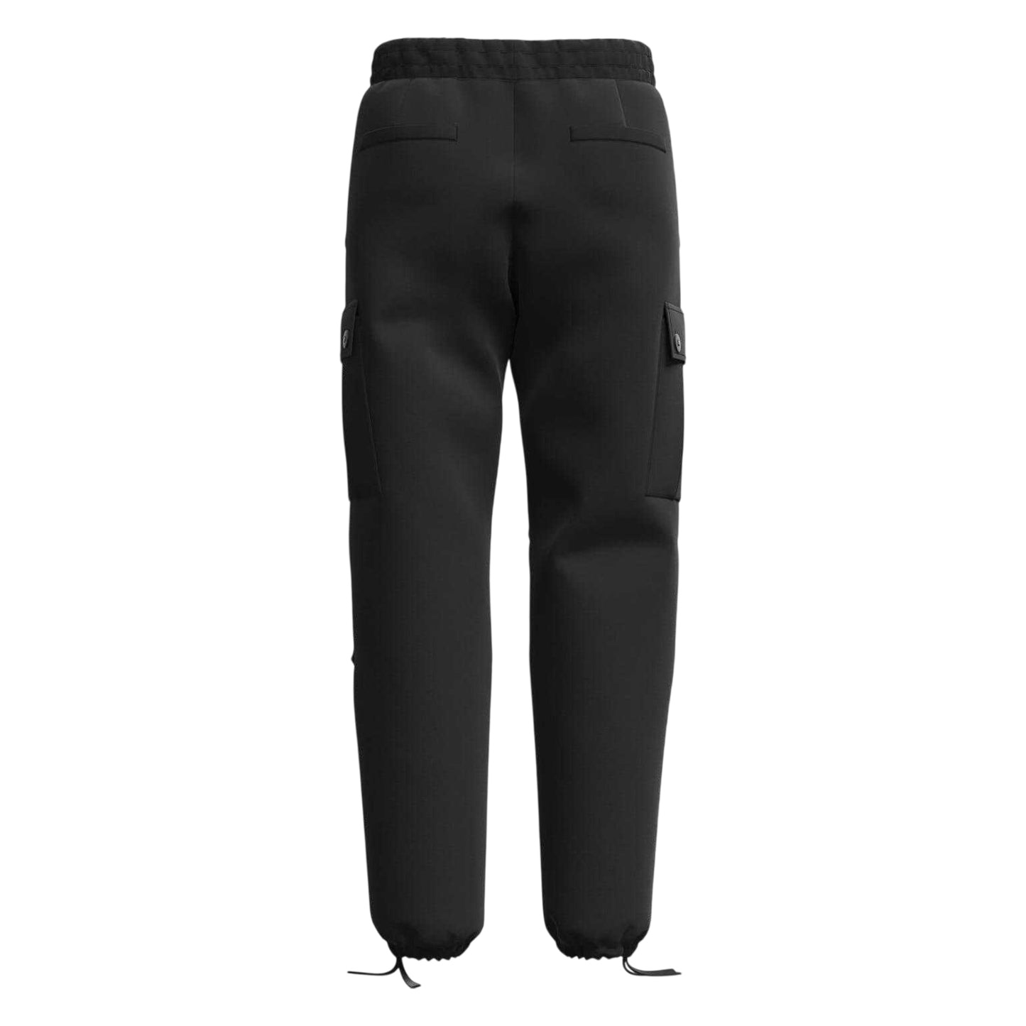 Black - Back - Hugo Mens Ripstop Relaxed Fit Cargo Trousers