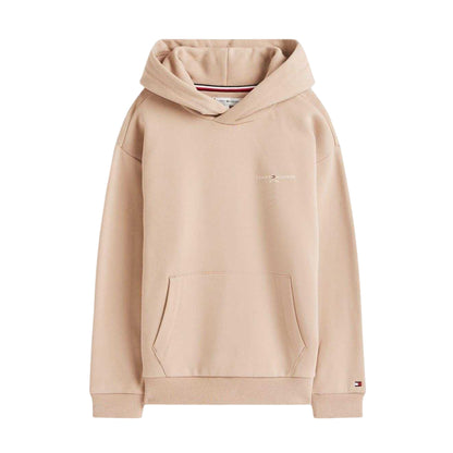 Beige - Front - Tommy Hilfiger Childrens-Kids Logo Hoodie