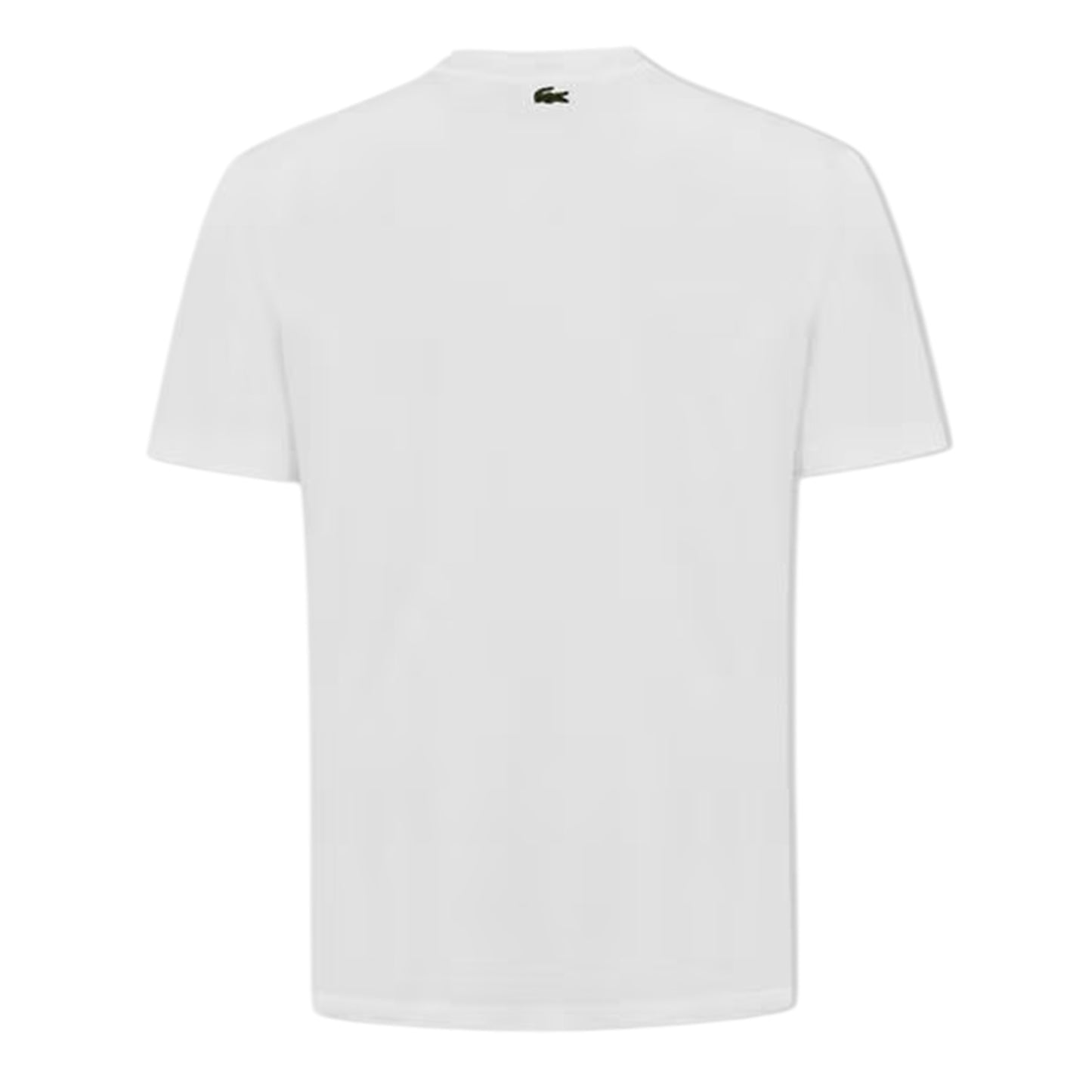 White - Back - Lacoste Mens Cotton Blend Oversized Short-Sleeved T-Shirt