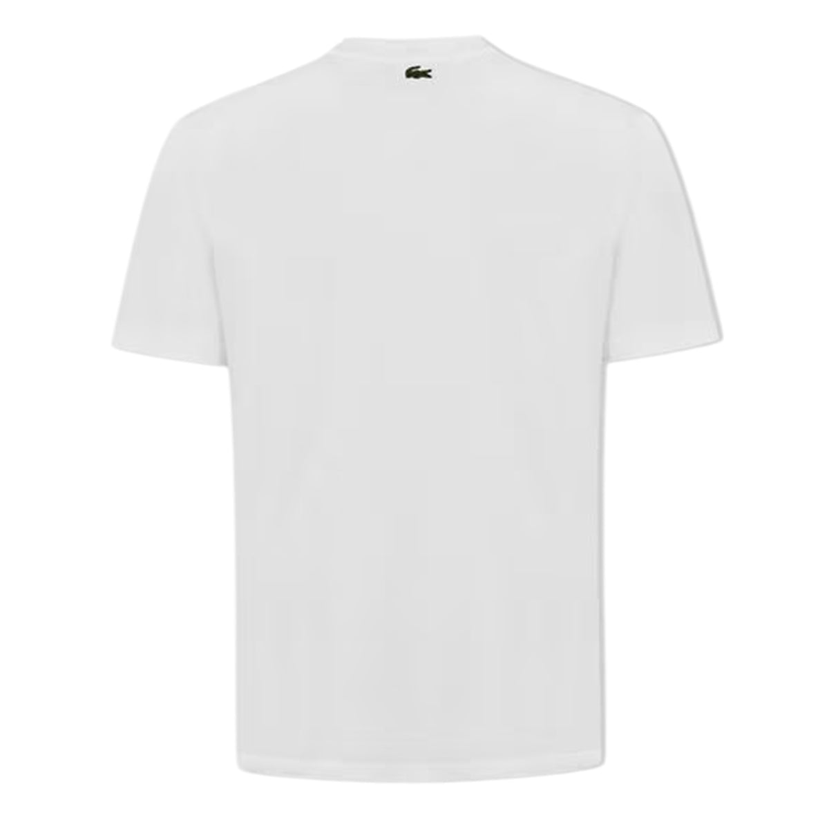 White - Back - Lacoste Mens Cotton Blend Oversized Short-Sleeved T-Shirt