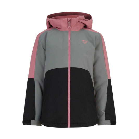 Pink-Green - Front - Ziener Childrens-Kids Aluck Ski Jacket