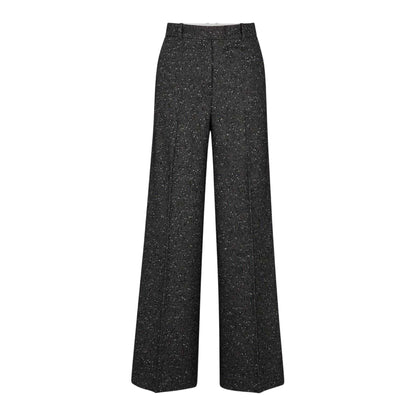 Grey - Front - Boss Womens-Ladies Tovette Wide Leg Trousers
