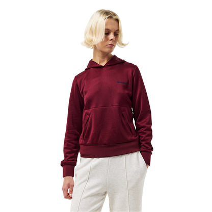 Rouge - Side - Calvin Klein Womens-Ladies French Terry High Shine Sweatshirt