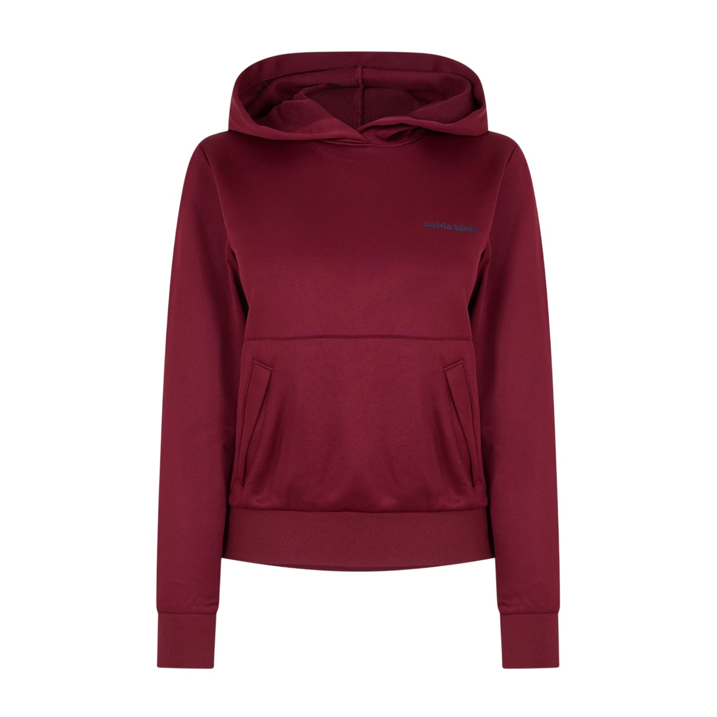Rouge - Front - Calvin Klein Womens-Ladies French Terry High Shine Sweatshirt