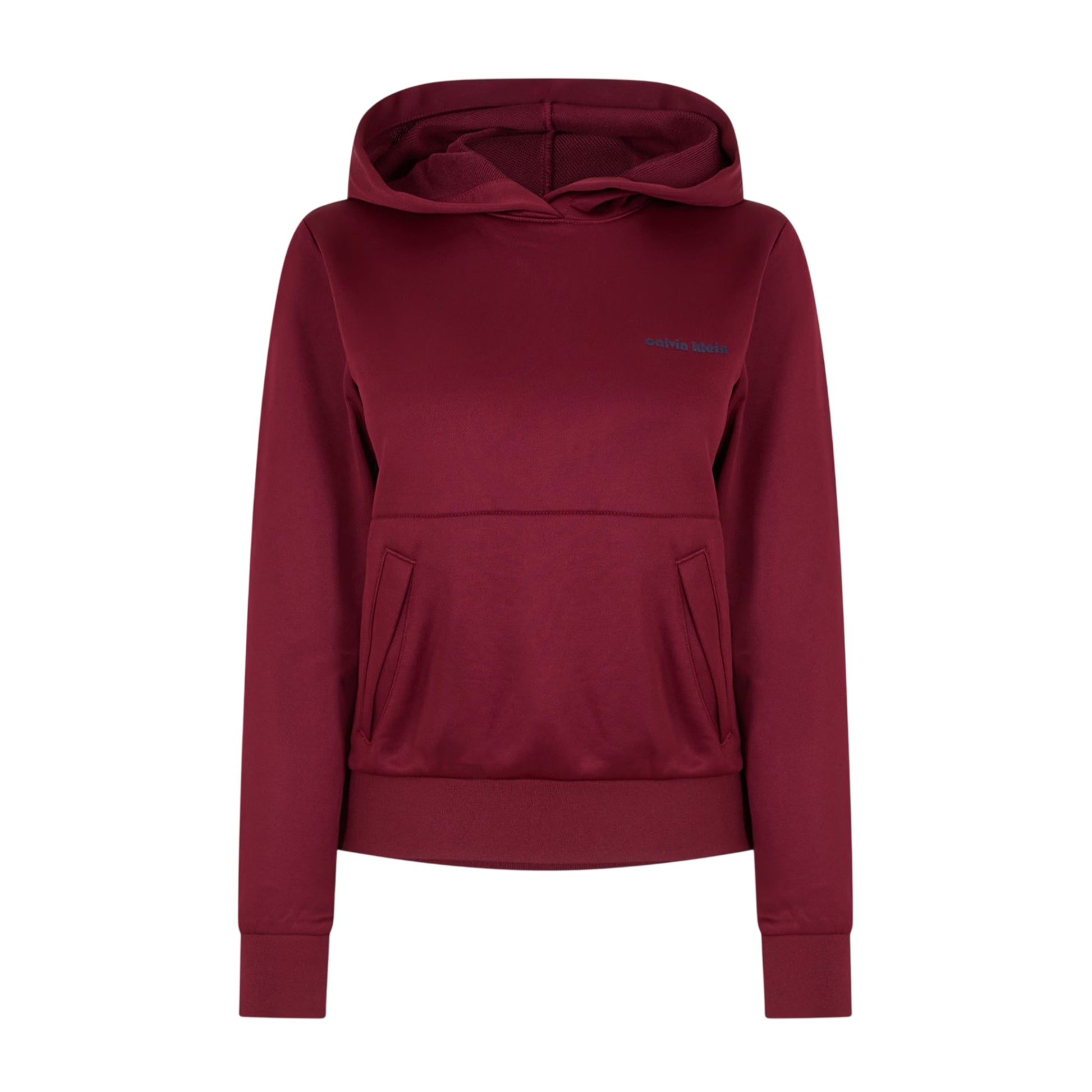 Rouge - Front - Calvin Klein Womens-Ladies French Terry High Shine Sweatshirt