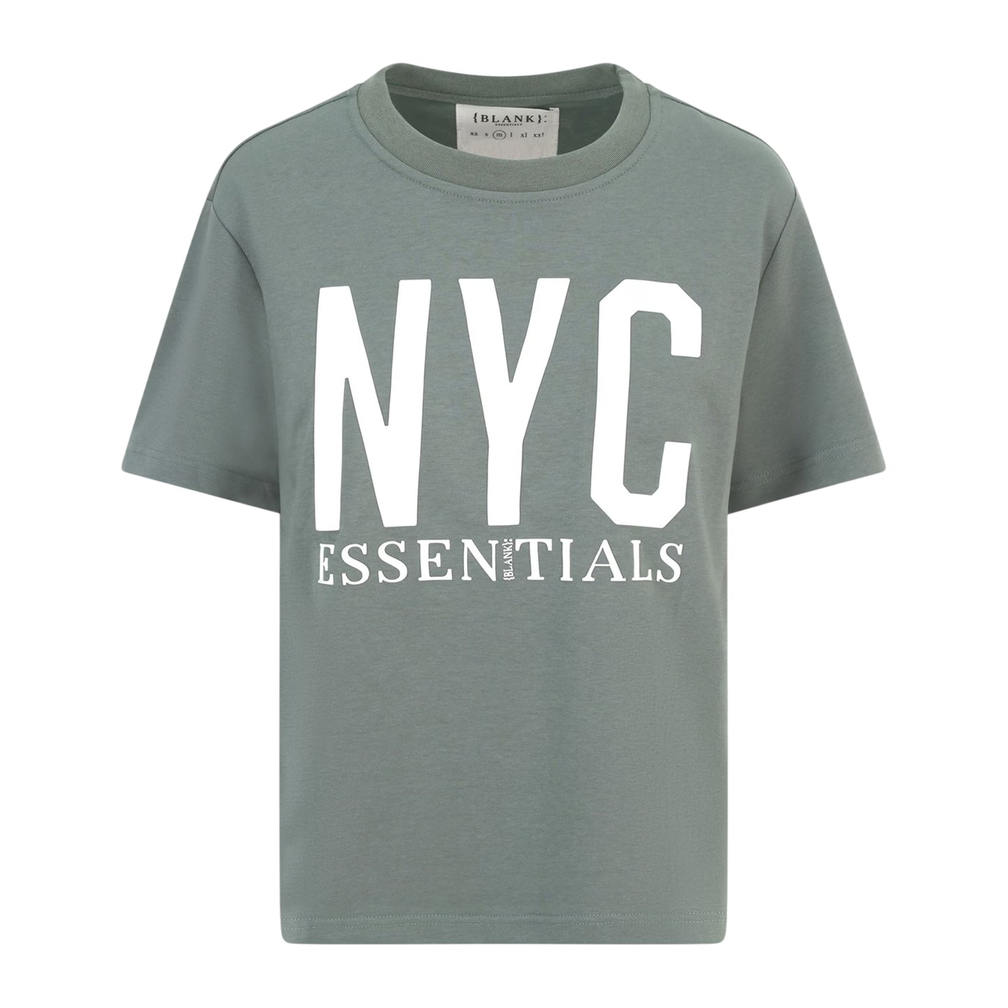 Sage - Front - Blank Essentials Womens-Ladies Newyork Graphic Print T-Shirt