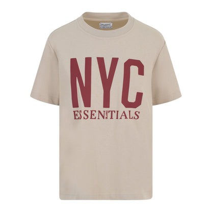 Summer Sand - Front - Blank Essentials Womens-Ladies Newyork Graphic Print T-Shirt