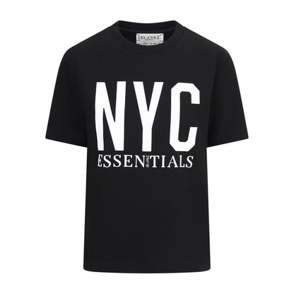 Black - Front - Blank Essentials Womens-Ladies Newyork Graphic Print T-Shirt