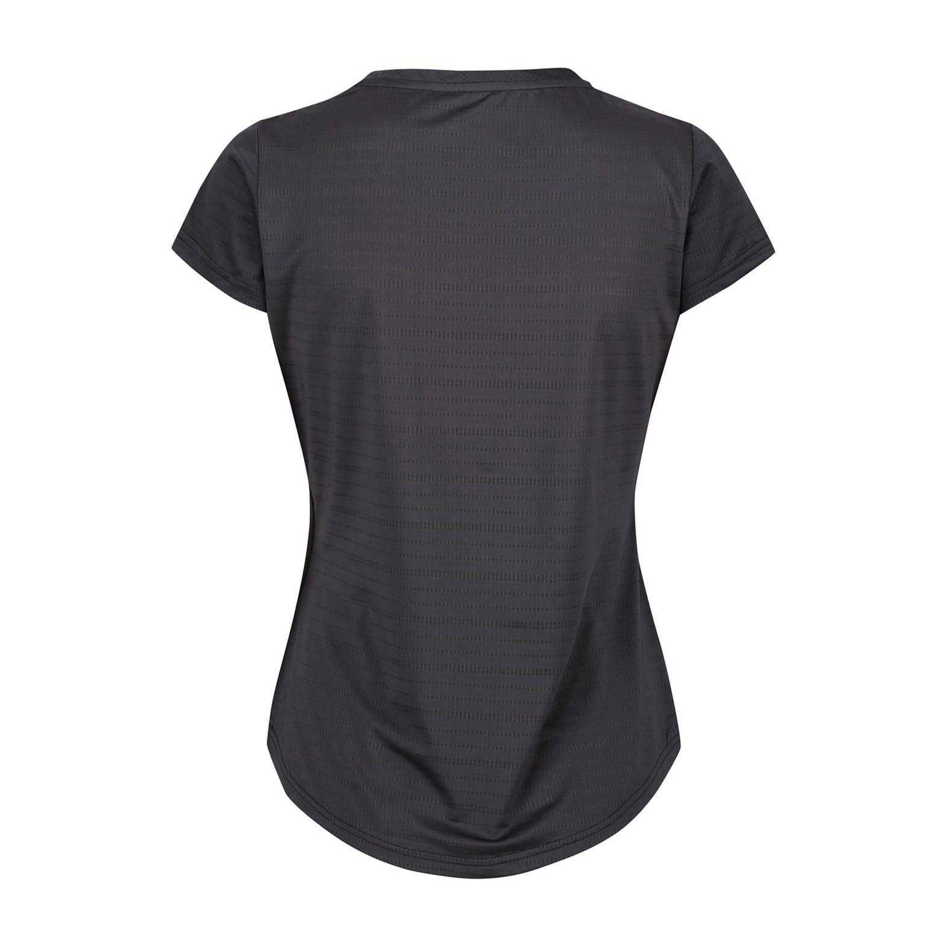 Seal Grey - Back - Regatta Womens-Ladies Horizontal Stripe Regular T-Shirt