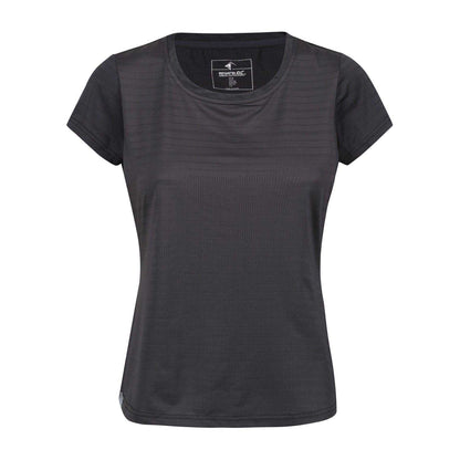 Seal Grey - Front - Regatta Womens-Ladies Horizontal Stripe Regular T-Shirt