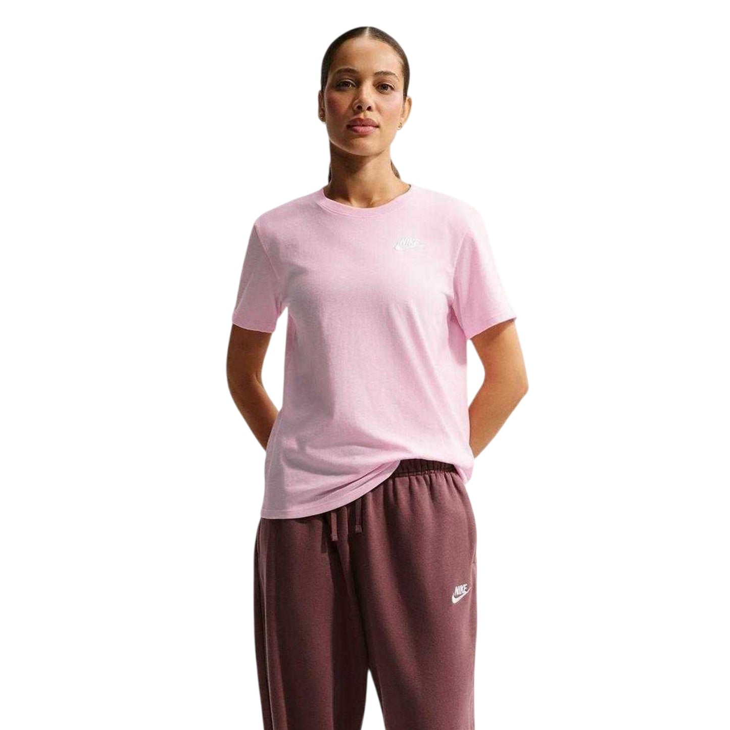 Pink Foam - Front - Nike Womens-Ladies Club T-Shirt