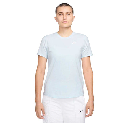 Blue Tint - Front - Nike Womens-Ladies Club T-Shirt