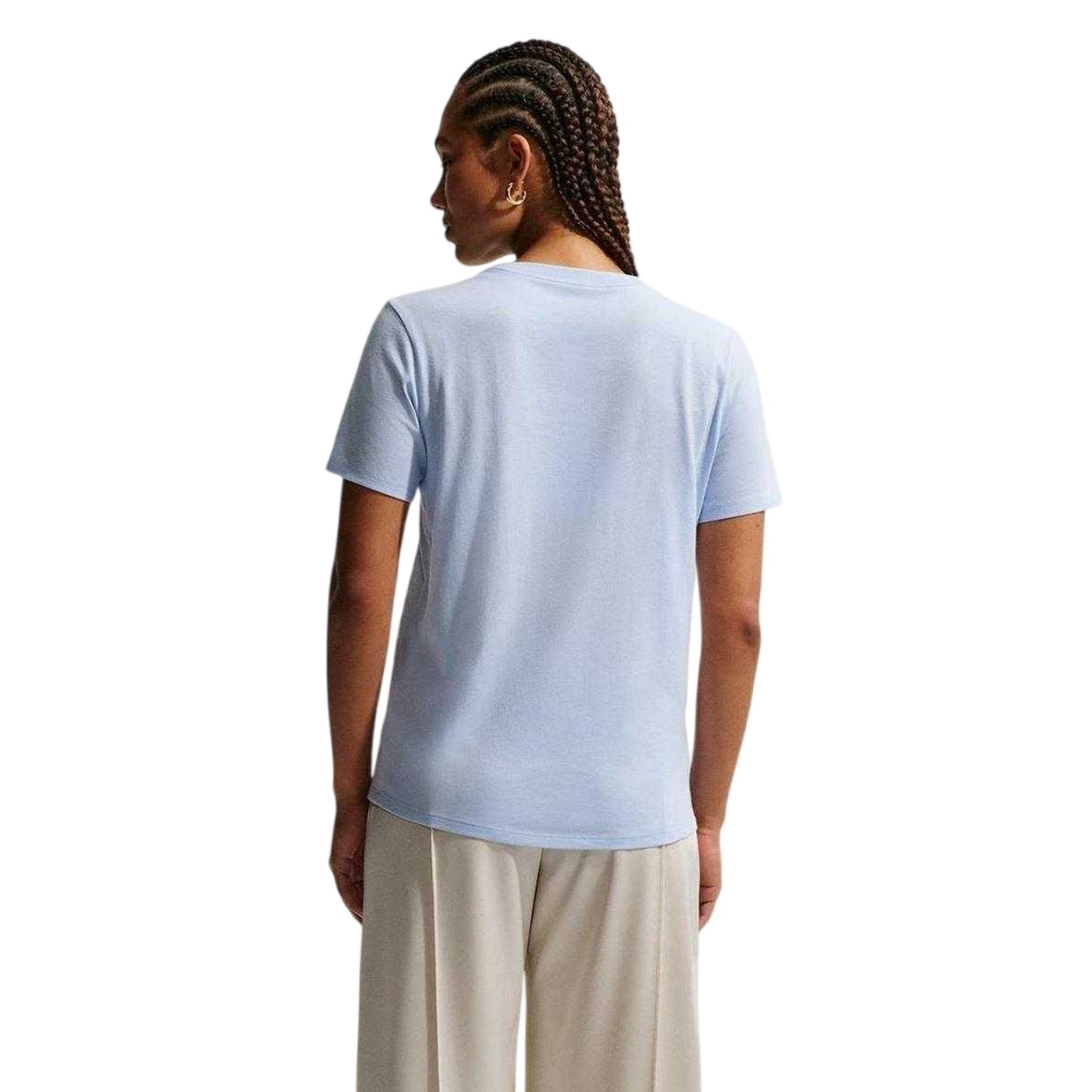 Hydrangea Blue - Back - Nike Womens-Ladies Club T-Shirt
