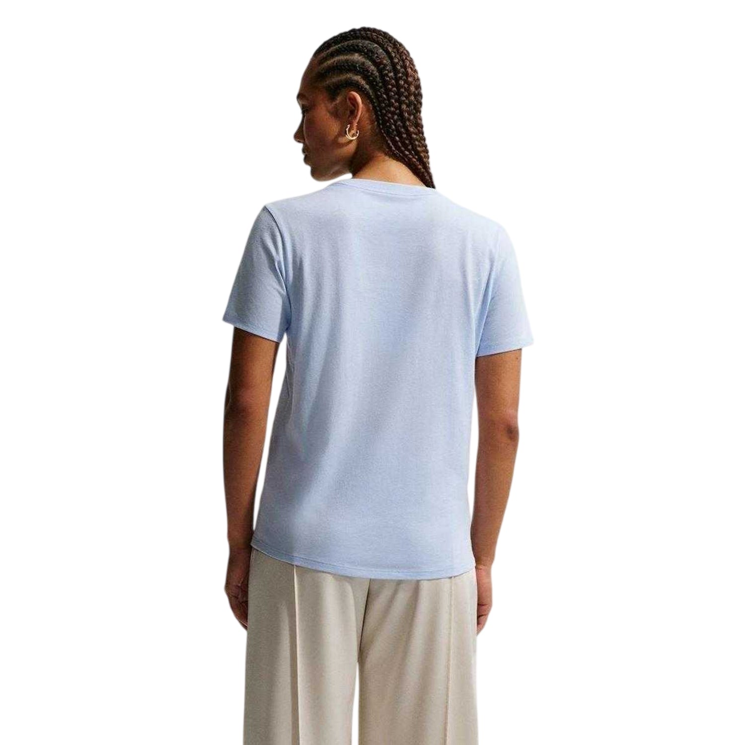 Hydrangea Blue - Back - Nike Womens-Ladies Club T-Shirt