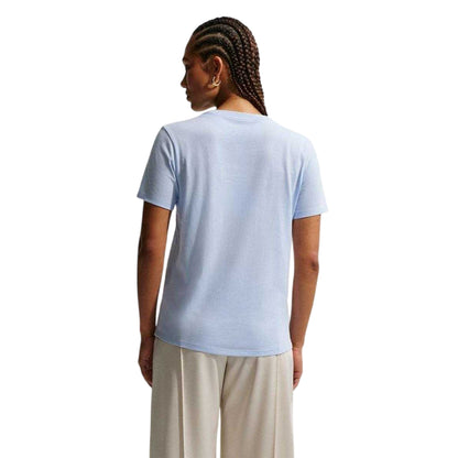 Hydrangea Blue - Back - Nike Womens-Ladies Club T-Shirt