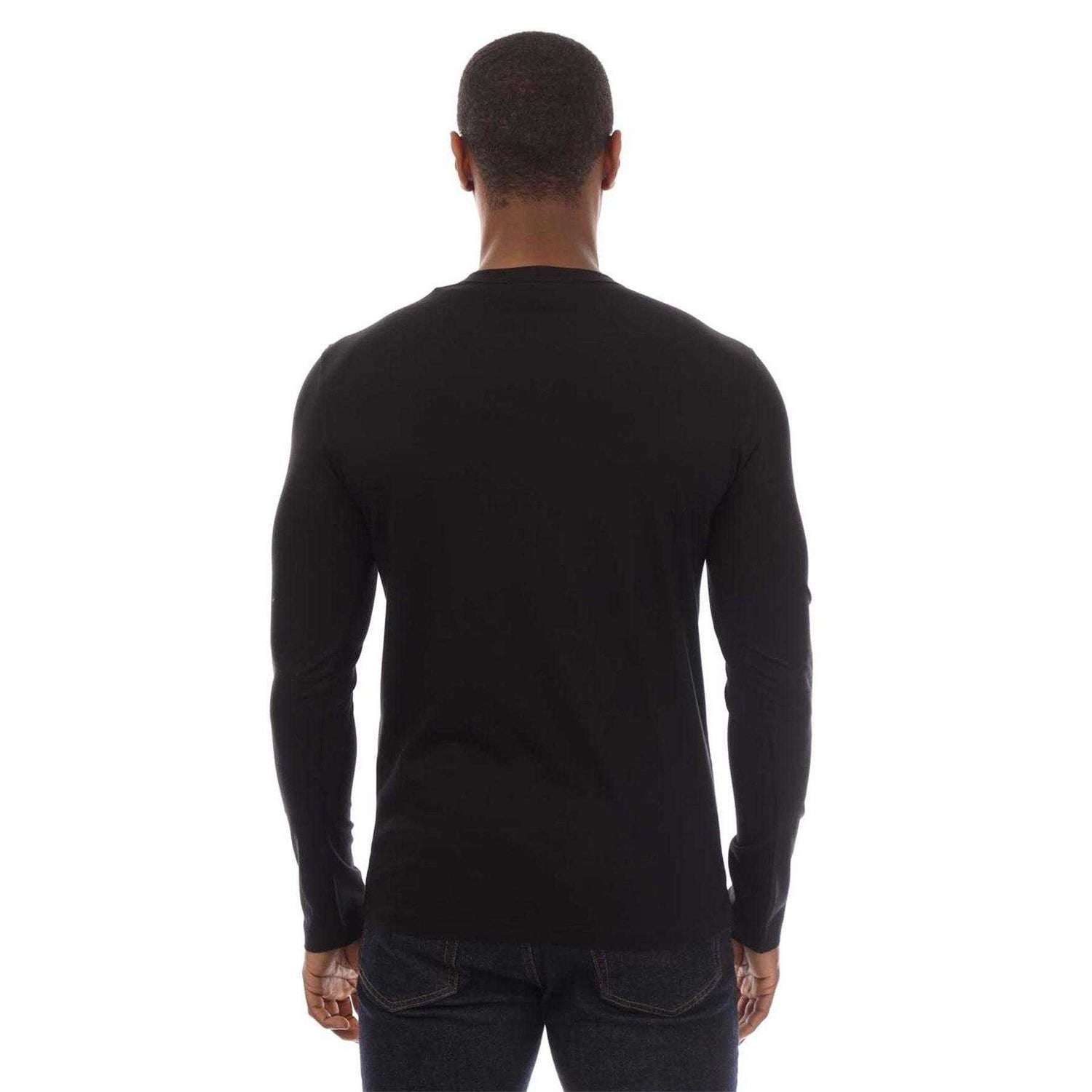 Black - Back - Belstaff Mens Slim Long-Sleeved T-Shirt