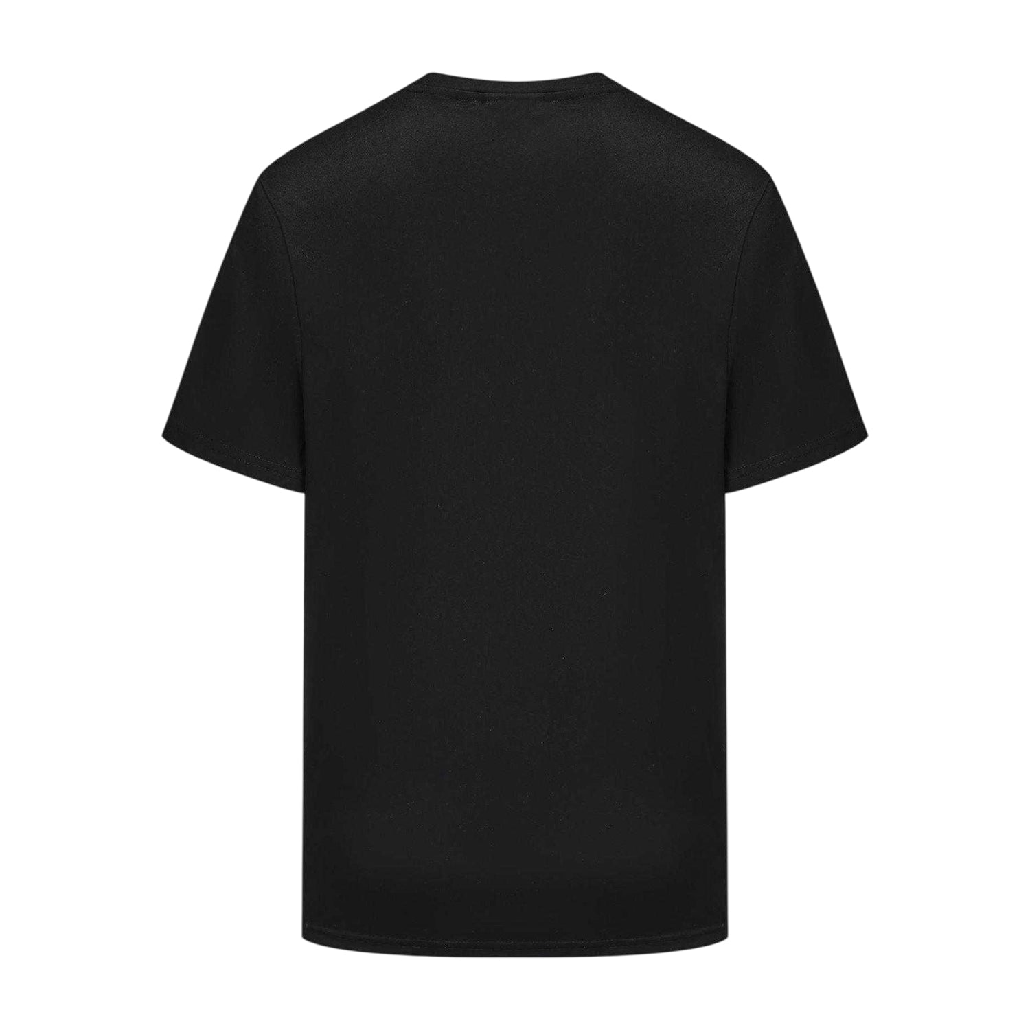 Black - Back - Lonsdale Mens Tech Plain Polyester T-Shirt