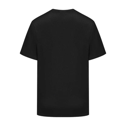 Black - Back - Lonsdale Mens Tech Plain Polyester T-Shirt
