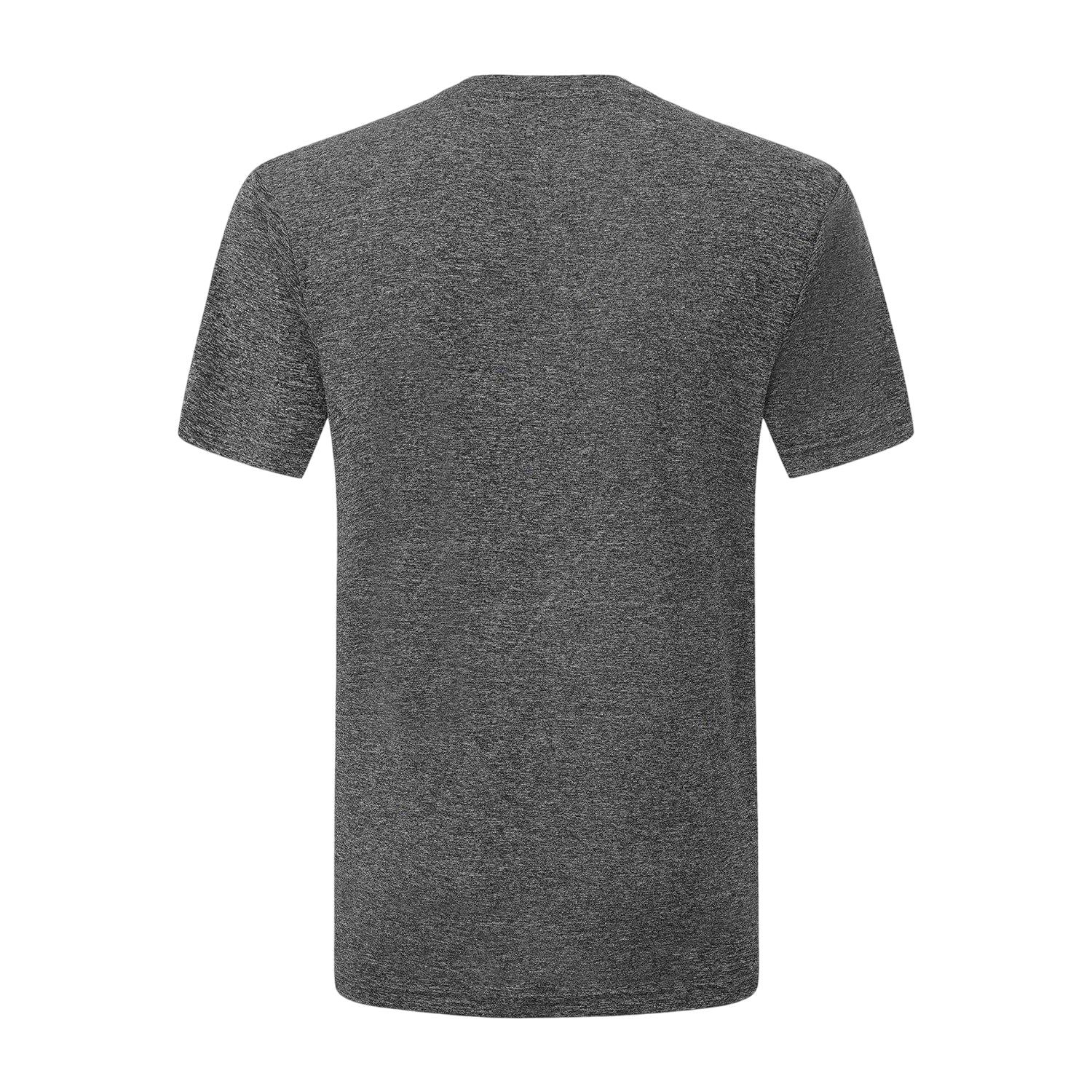 Black Melange - Back - Lonsdale Mens Tech Plain Polyester T-Shirt
