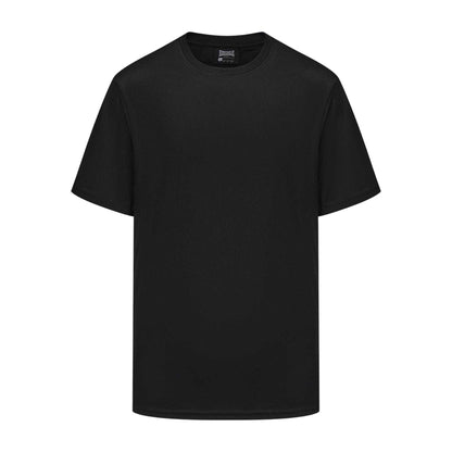 Black - Front - Lonsdale Mens Tech Plain Polyester T-Shirt