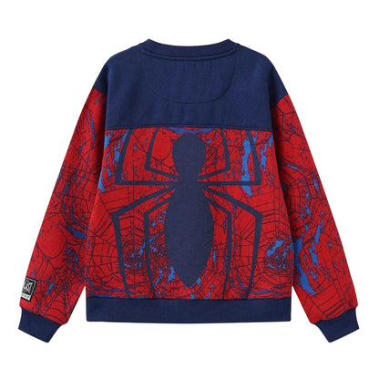Red - Back - Everlast Boys Spider-Man Cotton Sweatshirt