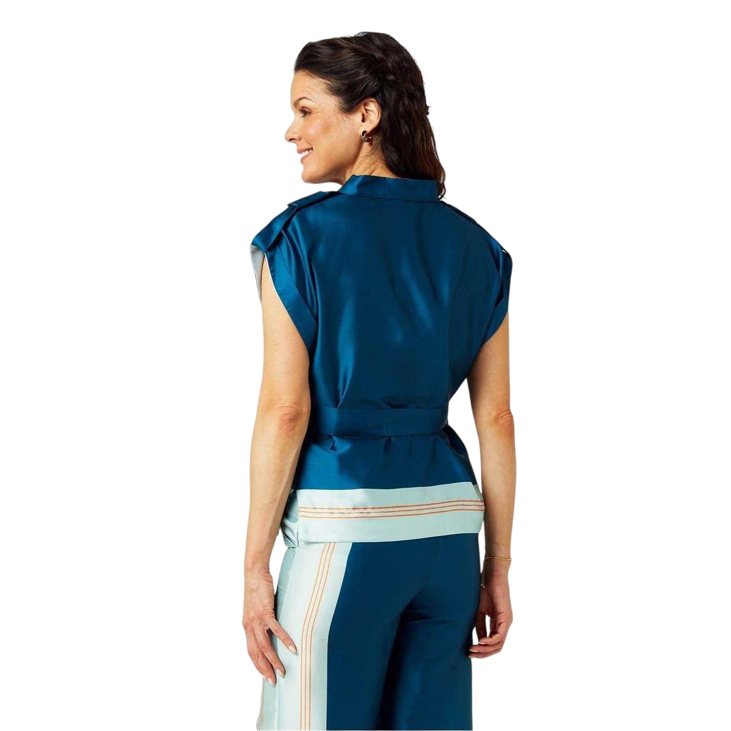 Blue - Back - Biba Womens-Ladies Lily Top