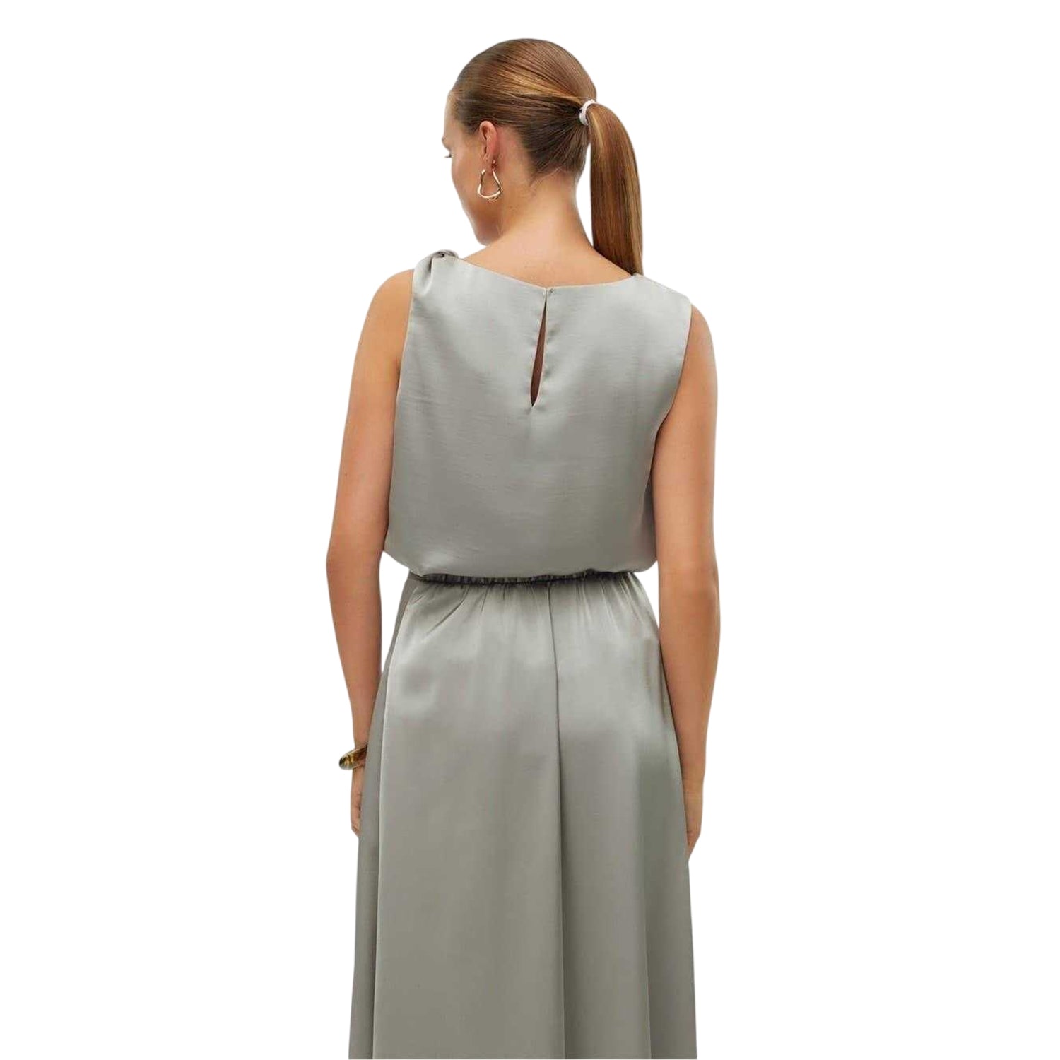 Green Bay - Back - Vero Moda Womens-Ladies Rita Knotted Relaxed Fit Camisole