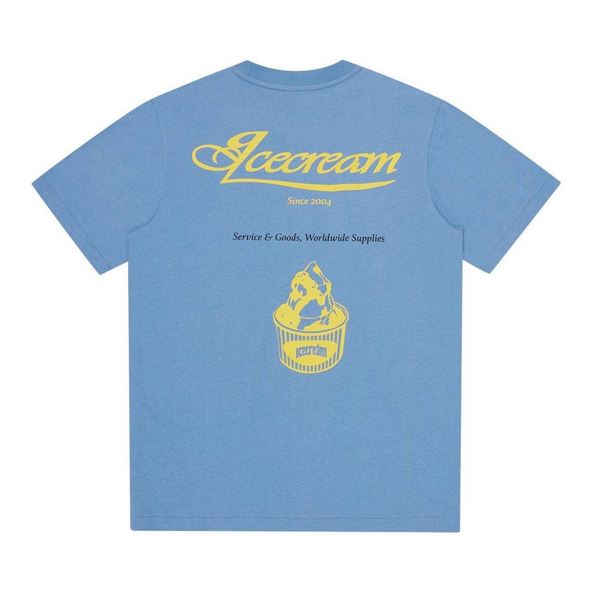 Light Blue - Back - ICECREAM Mens Graphic Print Regular T-Shirt