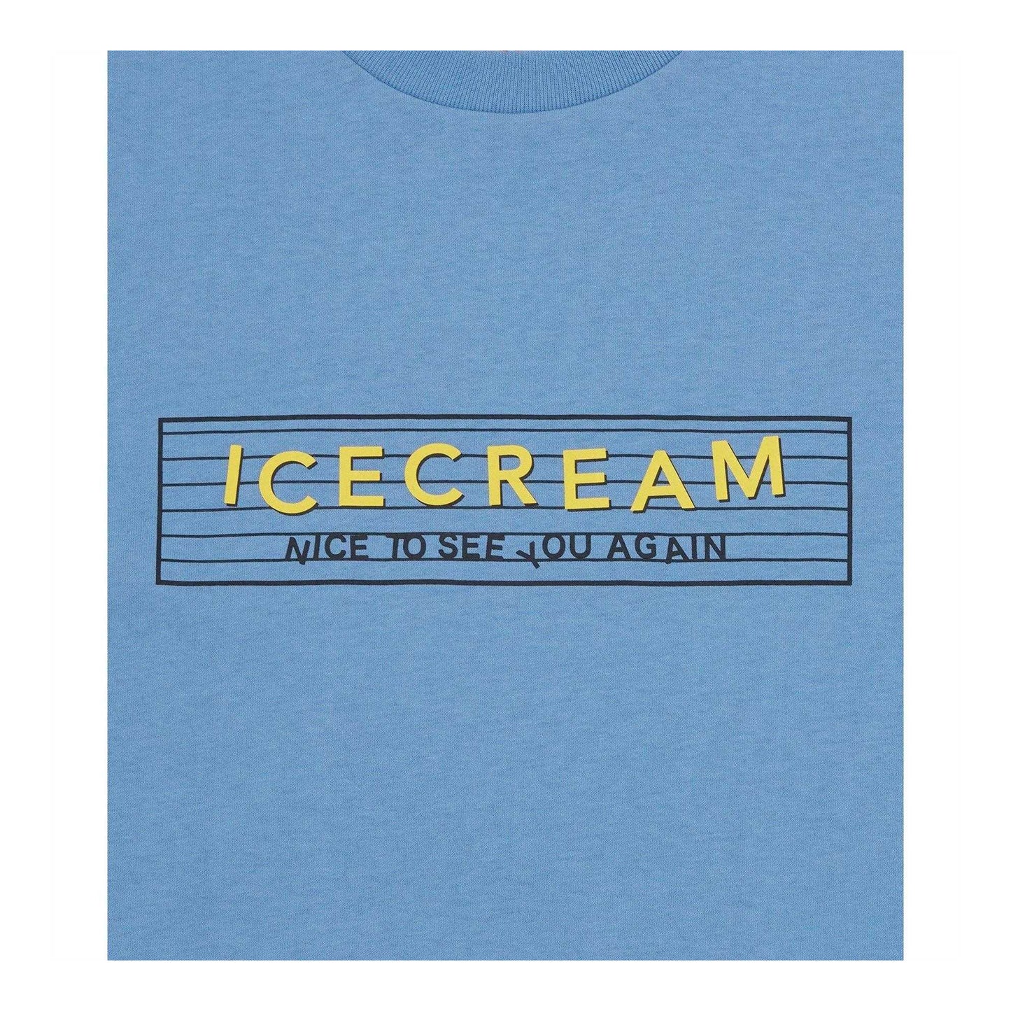 Light Blue - Side - ICECREAM Mens Graphic Print Regular T-Shirt