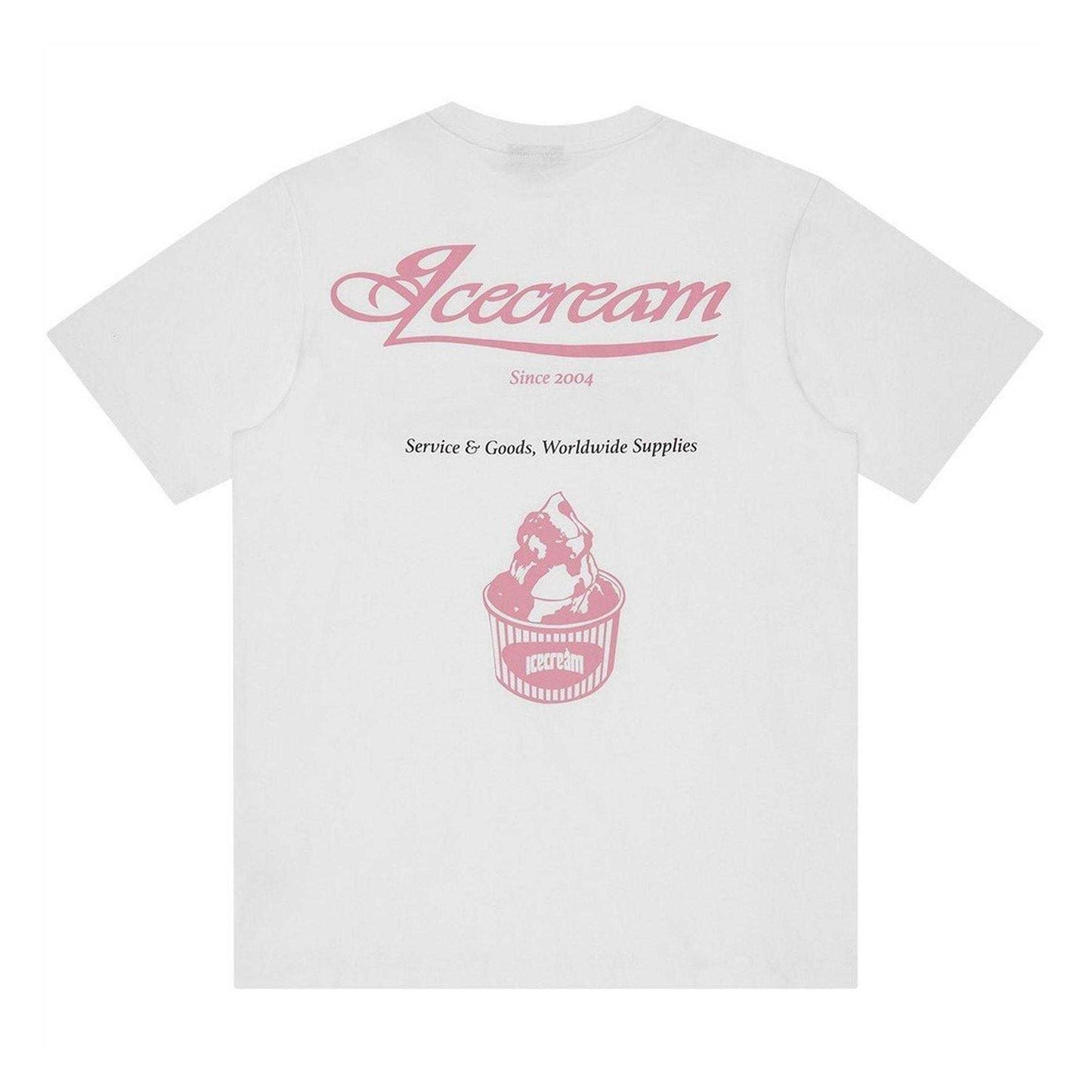 White - Back - ICECREAM Mens Graphic Print Regular T-Shirt