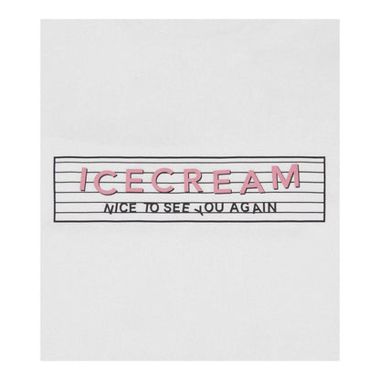 White - Side - ICECREAM Mens Graphic Print Regular T-Shirt