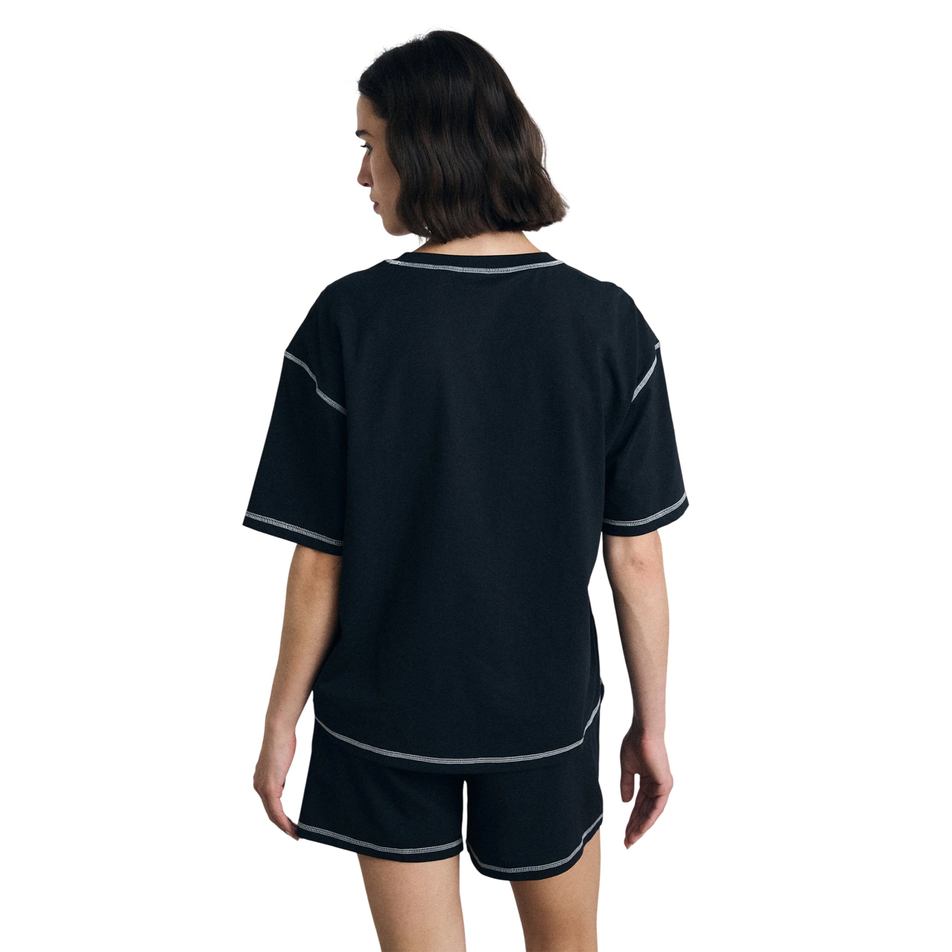 Black - Back - Hugo Womens-Ladies Nite Pyjama Set
