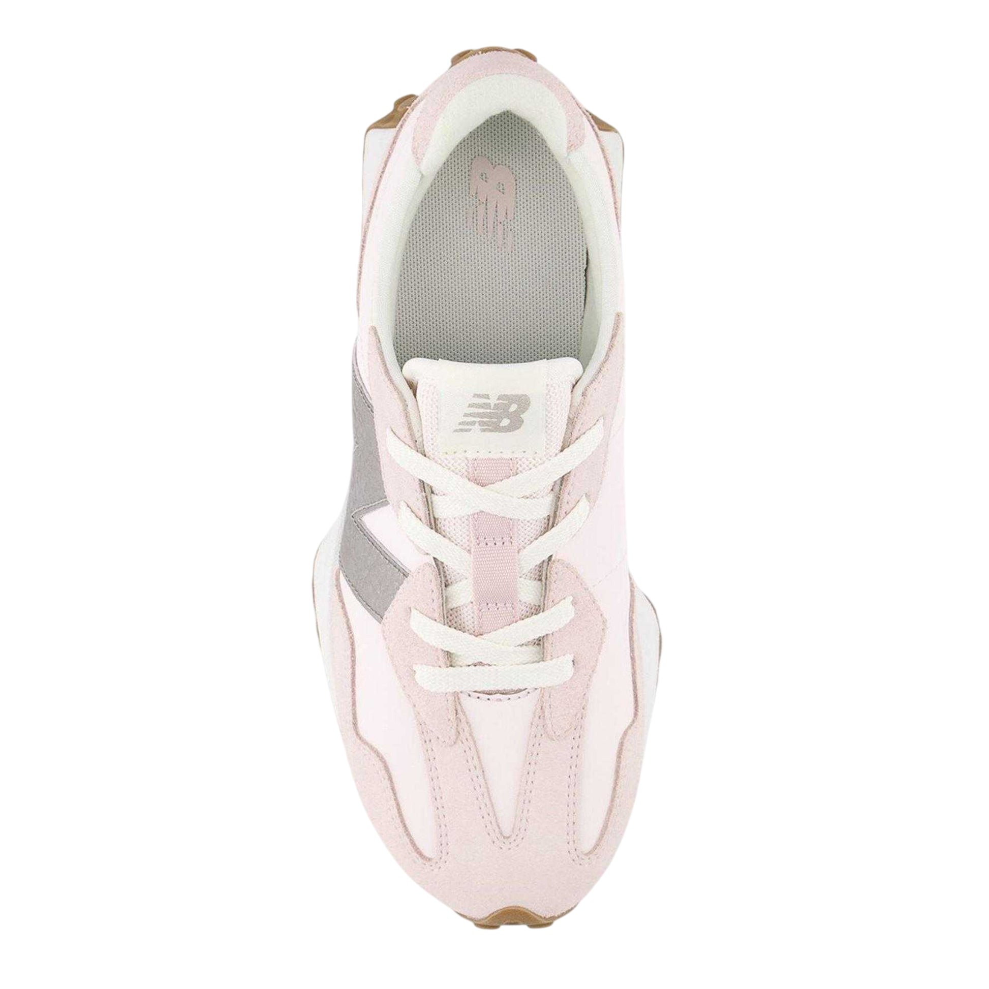 Pink Salt - Side - New Balance Childrens-Kids Suede Trainers