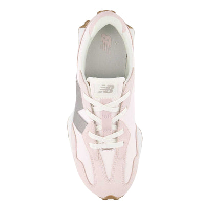 Pink Salt - Side - New Balance Childrens-Kids Suede Trainers
