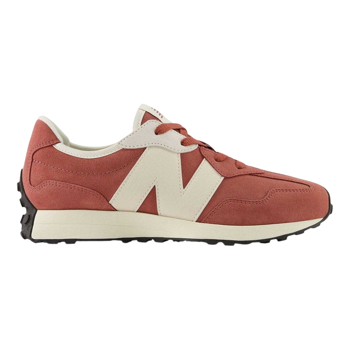Red Rock - Front - New Balance Childrens-Kids Suede Trainers