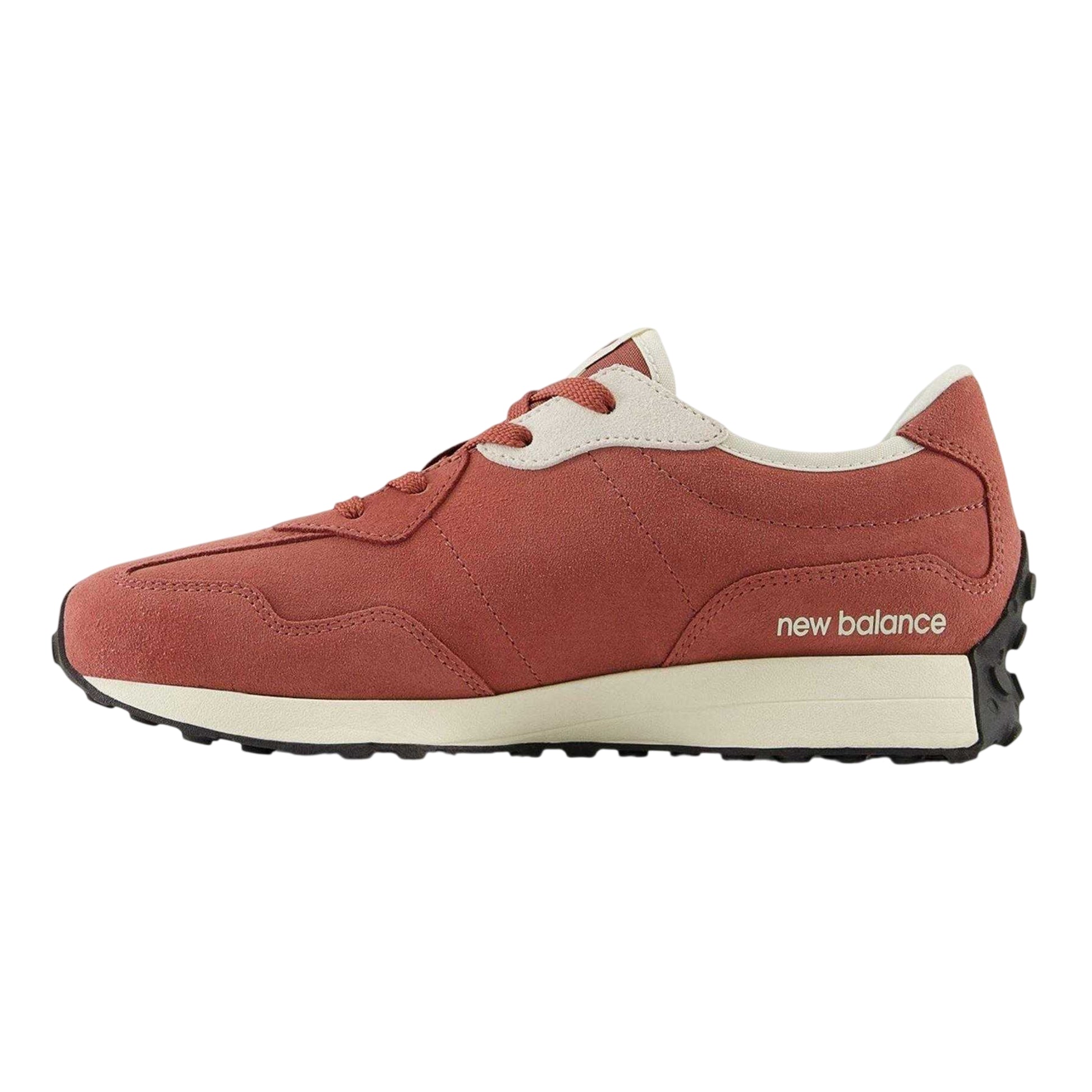 Red Rock - Back - New Balance Childrens-Kids Suede Trainers