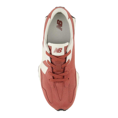 Red Rock - Side - New Balance Childrens-Kids Suede Trainers