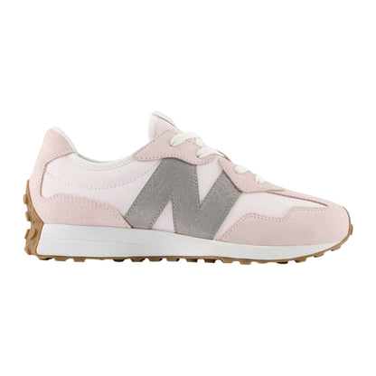 Pink Salt - Front - New Balance Childrens-Kids Suede Trainers