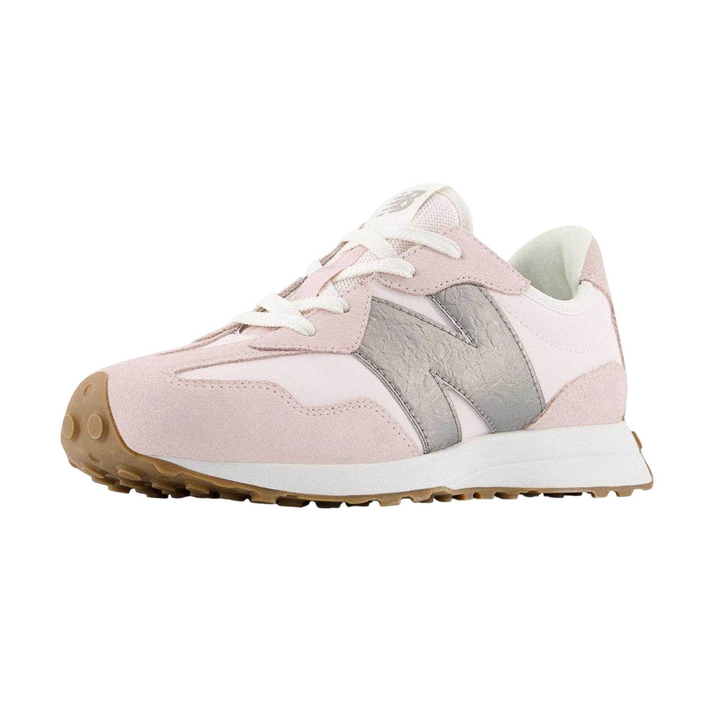 Pink Salt - Back - New Balance Childrens-Kids Suede Trainers