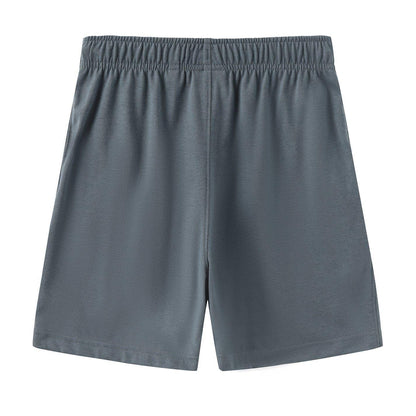 Slate - Back - Slazenger Boys Logo Elasticated Waist Sweat Shorts